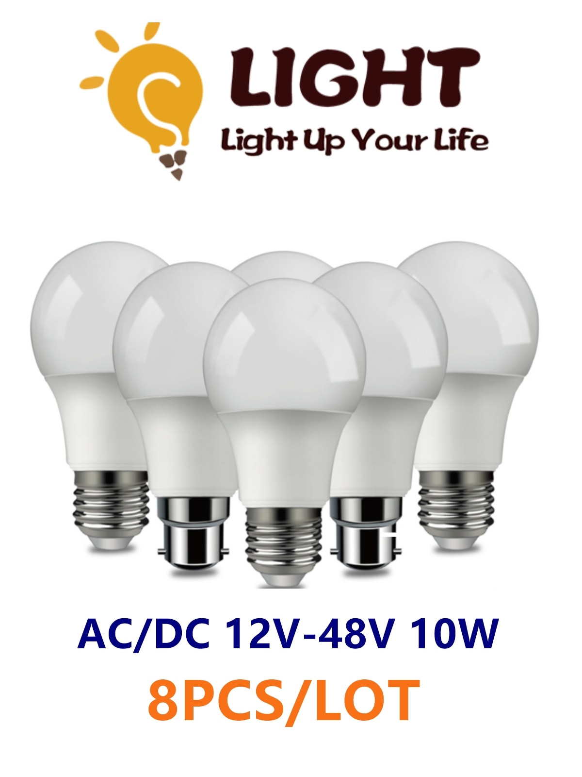 ¾籤 LED ,   , 10W , DC/AC, 12 V, 24V, 36V, 48V, E27, B22 , Ʈ 8 